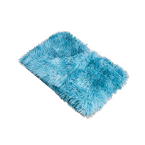 Herbst-und Winterdecken Schlafzimmertische und-stühle rutschfeste Teppiche im Badezimmer rutschfeste Badedecken maschinenwaschbare Plüschtierdecken Hundedecken Hundematten Farbstoffblau XL：127*100CM von YAOTT