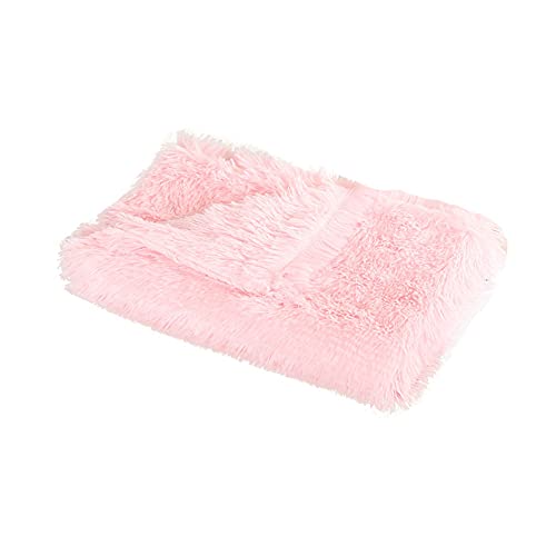 Herbst- und Winterdecken Schlafzimmertische und -stühle rutschfeste Teppiche im Badezimmer rutschfeste Badedecken maschinenwaschbare Plüschtierdecken Hundedecken Hundematten Hell-Pink L：100*75CM von YAOTT