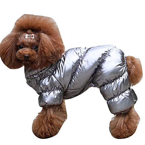 YAOTT Haustier Outwear Daunenjacke für Kleine Hunde Herbst Winter Haustier Warmen Unten Mantel Hundejacke Verdickung Winddicht und wasserdichte Silber M YAOTT Haustier Outwear Daunenjacke für Kleine Hunde Herbst Winter Haustier Warmen Unten Mantel Hundejacke Verdickung Winddicht und wasserdichte Silber M von YAOTT