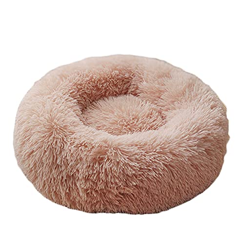 YAOTT Haustierbett - Katzenbett Rundes Plüsch Haustierbett, Hundehaus Welpen Donut Kissen, Superweiche Flauschig Bequeme Hundehütte,Warme,Tragbare,Khaki1,XL YAOTT Haustierbett - Katzenbett Rundes Plüsch Haustierbett, Hundehaus Welpen Donut Kissen, Superweiche Flauschig Bequeme Hundehütte,Warme,Tragbare,Khaki1,XL von YAOTT