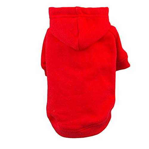 YAOTT Hundepullover mit Kapuze für Herbst und Winter, Hunde Hoodie Kleidung Haustier Kleidung Kapuzenjacke für Katze Kleine Hunde, Welpen, Teddy, Pudel, Chihuahua Hellrot XS YAOTT Hundepullover mit Kapuze für Herbst und Winter, Hunde Hoodie Kleidung Haustier Kleidung Kapuzenjacke für Katze Kleine Hunde, Welpen, Teddy, Pudel, Chihuahua Hellrot XS von YAOTT