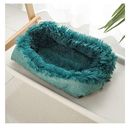 YAOTT Katzenbett Plüsch Waschbare Weich Runden Betten für Katzen Leicht zu Tragen und Entfernen Haustierbett Schlafen Bett Bequeme für Klein Hund Hundedecke Katzendecke Cyan 50×60cm YAOTT Katzenbett Plüsch Waschbare Weich Runden Betten für Katzen Leicht zu Tragen und Entfernen Haustierbett Schlafen Bett Bequeme für Klein Hund Hundedecke Katzendecke Cyan 50×60cm von YAOTT