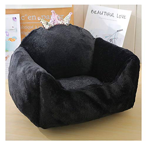 YAOTT Katzensofa Hundecouch Hundebett Haustierbett Haustiersofa Hundebetten rutschfest mit Rand für Kleine mittlere Grosse Hunde Schwarz S50×45×25CM YAOTT Katzensofa Hundecouch Hundebett Haustierbett Haustiersofa Hundebetten rutschfest mit Rand für Kleine mittlere Grosse Hunde Schwarz S50×45×25CM von YAOTT