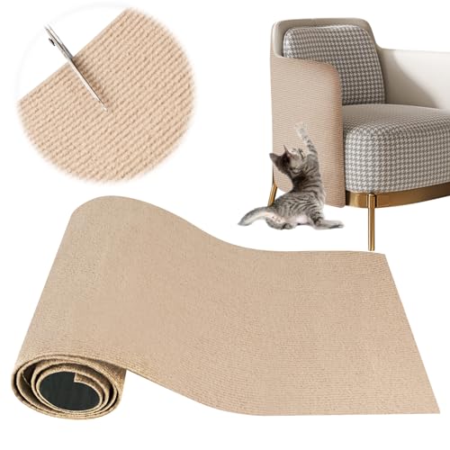 YAOZUP Kratzmatte Katze, DIY Zuschneidbare Kratzmatte Katzen, 200 * 40cm Kratzteppich Katzen mit Selbstklebend, Sofa Kratzschutz Katze, Kratzmatte Katze Wand, DIY Climbing Cat Scratcher YAOZUP Kratzmatte Katze, DIY Zuschneidbare Kratzmatte Katzen, 200 * 40cm Kratzteppich Katzen mit Selbstklebend, Sofa Kratzschutz Katze, Kratzmatte Katze Wand, DIY Climbing Cat Scratcher von YAOZUP