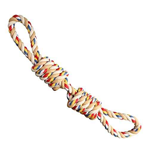 YARCHONN Seilspielzeug für große starke Hunde, langlebiges, stabiles 2-Knoten-Seil, robustes Hunde-Kauspielzeug, interaktives Seilspielzeug für große mittelgroße Rassen, aggressive Kauer von YARCHONN