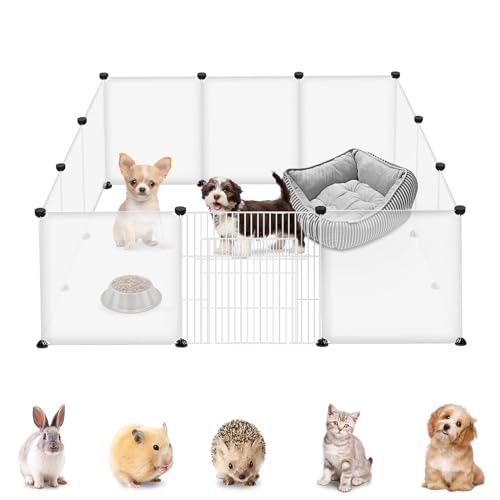 YARDIN Freilaufgehege Kaninchen Freigehege aus Kunststoff mit Tür, Meerschweinchen Gehege Kleintiergehege Außen, Kleintierkäfig Welpenauslauff Hasengitter für Innen Draußen, 145 x 75 x 48 cm YARDIN Freilaufgehege Kaninchen Freigehege aus Kunststoff mit Tür, Meerschweinchen Gehege Kleintiergehege Außen, Kleintierkäfig Welpenauslauff Hasengitter für Innen Draußen, 145 x 75 x 48 cm von YARDIN