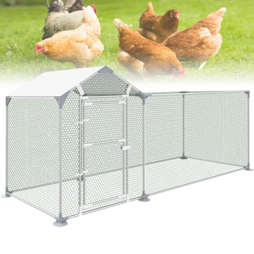 YARDIN Hühnerstall Freilaufgehege Verzinkter Stahl 3x1x1,5 m Hühnerhaus mit Sonnenschutz Dach Hühnerkäfig Freigehege Hühnergehege Geflügelkäfige für Hühner Kleintiere Geflügel Kaninchen YARDIN Hühnerstall Freilaufgehege Verzinkter Stahl 3x1x1,5 m Hühnerhaus mit Sonnenschutz Dach Hühnerkäfig Freigehege Hühnergehege Geflügelkäfige für Hühner Kleintiere Geflügel Kaninchen von YARDIN