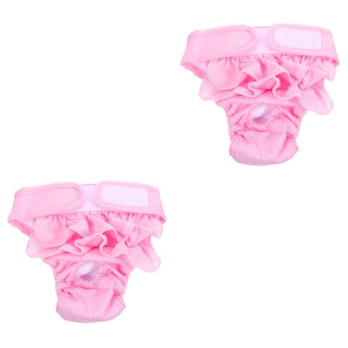 YARNOW 2St Hündin physiologische Hose Hunde Unterhose hundewindel waschbare Windeln für Hündinnen welpenwindelhose Haustier Kostüm gegen Belästigung Hygienewindel für Hunde Baumwolle Rosa YARNOW 2St Hündin physiologische Hose Hunde Unterhose hundewindel waschbare Windeln für Hündinnen welpenwindelhose Haustier Kostüm gegen Belästigung Hygienewindel für Hunde Baumwolle Rosa von YARNOW
