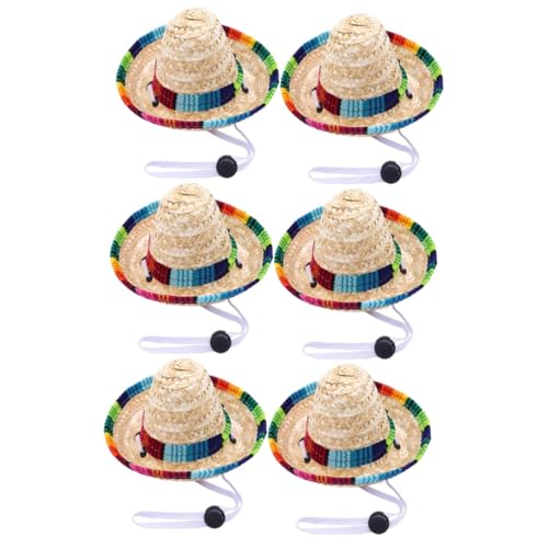 YARNOW 6 STK Strohhut pet Supplies Dog Costume hundesnack Haustier-Foto-Requisite Heimtierbedarf für kleine Hunde Tiere Kleider Zubehör für Haustierkostüme Party tägliches Hölzern YARNOW 6 STK Strohhut pet Supplies Dog Costume hundesnack Haustier-Foto-Requisite Heimtierbedarf für kleine Hunde Tiere Kleider Zubehör für Haustierkostüme Party tägliches Hölzern von YARNOW