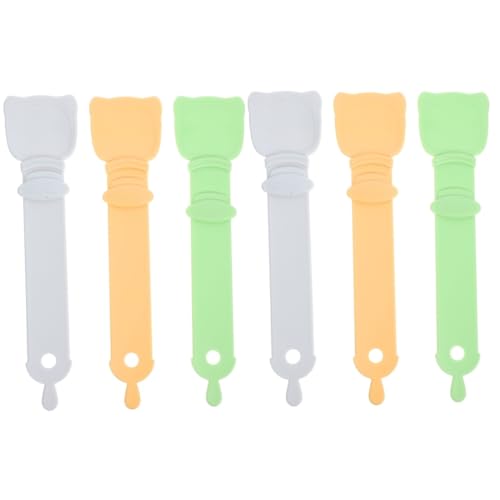 YARNOW 6 STK Katzenfutter Katze futterautomat Katzen futterautomat Futterlöffel für Katzen Futterspender für Katzen Katzenleckereispender Katzenversorgung Katzenlöffel Plastik von YARNOW