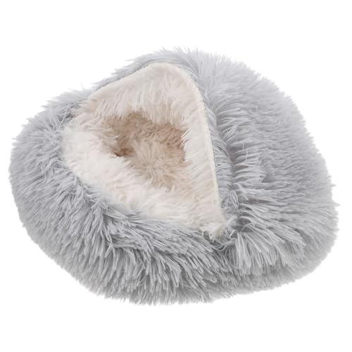 YARNOW Plüsch-katzenschlafbett Mit Kapuze Warmes Katzenbett Für Drinnen Bequemes Kätzchenbett Aus Feinem Plüsch Als Katzenhöhlenbett Oder Nest Für Kleine Haustiere YARNOW Plüsch-katzenschlafbett Mit Kapuze Warmes Katzenbett Für Drinnen Bequemes Kätzchenbett Aus Feinem Plüsch Als Katzenhöhlenbett Oder Nest Für Kleine Haustiere von YARNOW