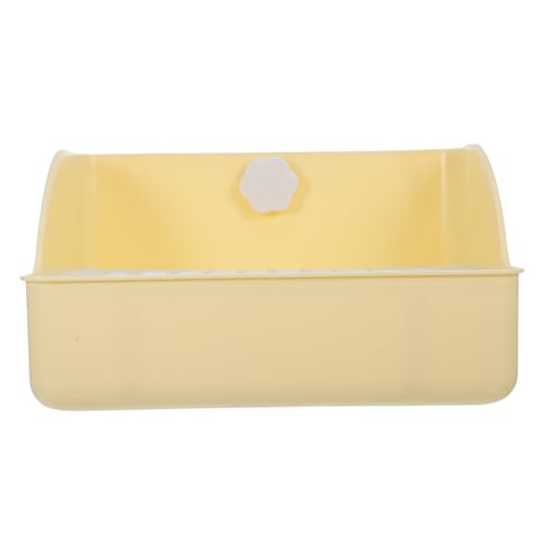 Kleintier Toilette Ecktoilettenbox für Meerschweinchen Hamster und Chinchillas Langlebig und Waschbar Müheloses Toilettentraining Cremeweiß Kleintier Toilette Ecktoilettenbox für Meerschweinchen Hamster und Chinchillas Langlebig und Waschbar Müheloses Toilettentraining Cremeweiß von YARNOW