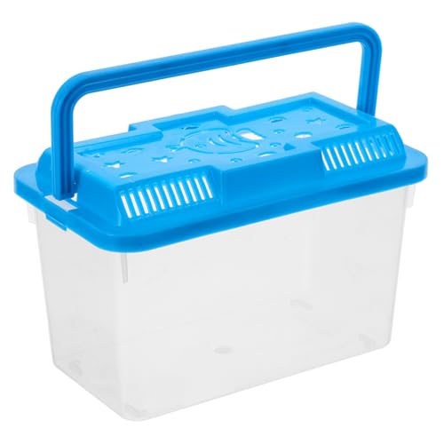 Tragbares Aquarium für Betta Fische und Reptilien Transparentes Kunststoffdesign mit Einfachem Tragegriff für Transport und Pflege für Hamster und Einsiedlerkrebse Tragbares Aquarium für Betta Fische und Reptilien Transparentes Kunststoffdesign mit Einfachem Tragegriff für Transport und Pflege für Hamster und Einsiedlerkrebse von YARNOW