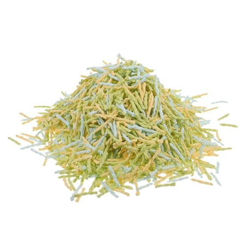 YARNOW 1 Hamster-Twist-papierperlen Konfetti Hund Versteck Pellet Ratte Glatter Käfig Rotes Knisterpapier Meerschweinchen Bett Mini Korb Haustier Tasche Wurf Kräuseln Labyrinth Zellstoff von YARNOW
