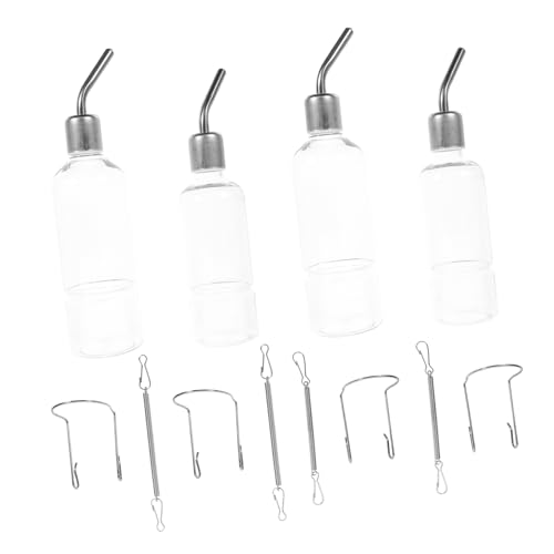 YARNOW 1 Satz Externe Trinkflasche Für Meerschweinchen Tragbarer Wasserspender Für Haustiere Beheizte Wasserflasche Klein Mit Wasserflaschen, Trinkflaschen Transparent Plastik von YARNOW