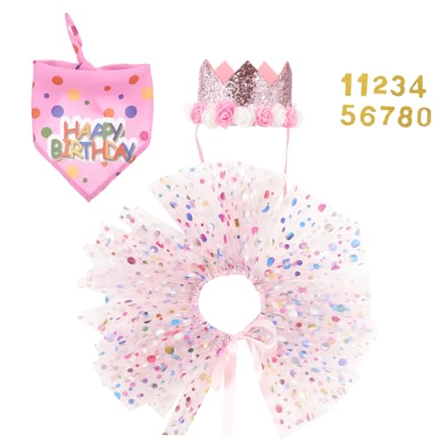 YARNOW 1 Satz Geburtstagskronen -tüllrockanzug Geburtstag Hund Hunde-Outfit Welpe Dekorationen Haustier Zubehör Partyhut Hund Geburtstagshut Klein Für Körperpflege Hochzeit Stoff Rosa YARNOW 1 Satz Geburtstagskronen -tüllrockanzug Geburtstag Hund Hunde-Outfit Welpe Dekorationen Haustier Zubehör Partyhut Hund Geburtstagshut Klein Für Körperpflege Hochzeit Stoff Rosa von YARNOW
