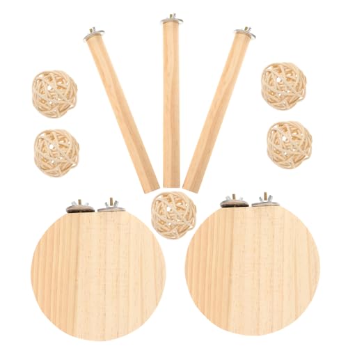 YARNOW 1 Satz Hamster- groß Chinchilla klein Planke Spielplatz Hamster hamsterspielzeug Nager Käfig Zubehör Hamster Zubehör Set Hamster Stehplattform Wohnkultur hölzern von YARNOW