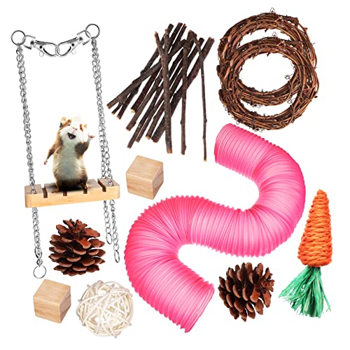 YARNOW 1 Satz Hamster holzspielzeug Hamsterspielzeug Zähne Hamster kaut Dinge Hamster hamsterzubehör für kleine Haustiere Zahnspielzeug für Hamster hölzern von YARNOW