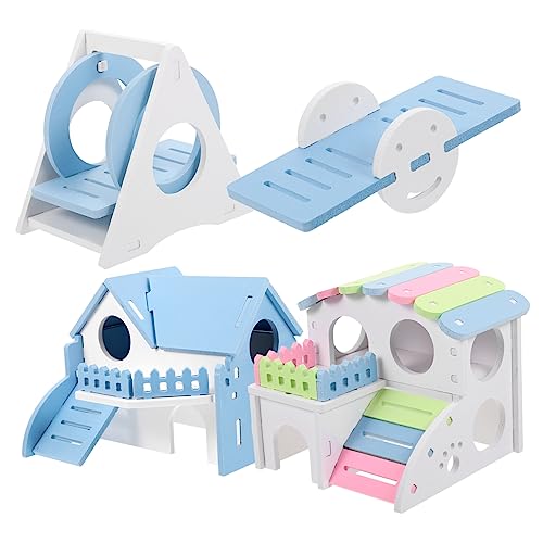 YARNOW 1 Satz Hamsternest Hamster brücke Hamster schaukel Hamster zubehör Versteck zur Bereicherung von Meerschweinchen Haushalt Hamsterhaus Hamsterspielzeug aus Holz PVC-Platte YARNOW 1 Satz Hamsternest Hamster brücke Hamster schaukel Hamster zubehör Versteck zur Bereicherung von Meerschweinchen Haushalt Hamsterhaus Hamsterspielzeug aus Holz PVC-Platte von YARNOW