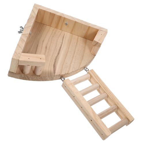 YARNOW 1 Satz Hamsterständer Hamster -hängematte Kauspielzeug Hamsterspielzeug Nahrungssuche Rattenspielzeug Spielzeughamster Plattform Hamster Couch Stand Drinnen Klein Hölzern von YARNOW
