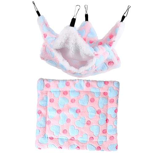YARNOW 1 Satz Haustier-Hängematten und Matten Kleintierbett Kleintier Schlafplatz Kleintier Kuschelplatz Hängematte für Hamster Schlafkissen Winterbett für Meerschweinchen Baumwolle von YARNOW
