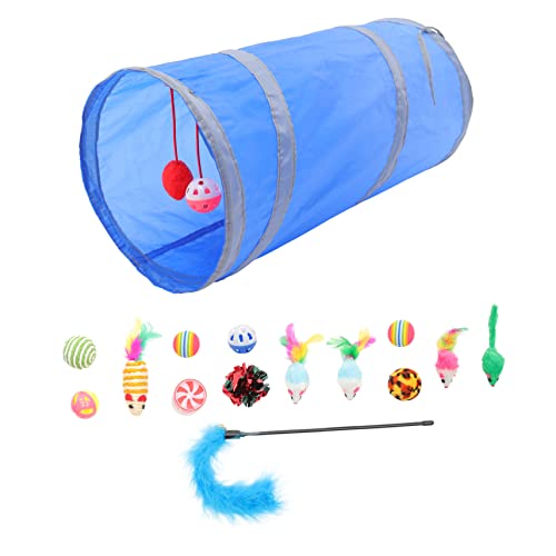 YARNOW 1 Satz Haustier Katzenspielzeug Drehscheibe Beliebte Spielzeuge Katze Zauberstab Interaktives Kätzchenspielzeug Verzierte Sicherheitsnadeln Kleiner Katzentunnel Bausätze Polyester YARNOW 1 Satz Haustier Katzenspielzeug Drehscheibe Beliebte Spielzeuge Katze Zauberstab Interaktives Kätzchenspielzeug Verzierte Sicherheitsnadeln Kleiner Katzentunnel Bausätze Polyester von YARNOW