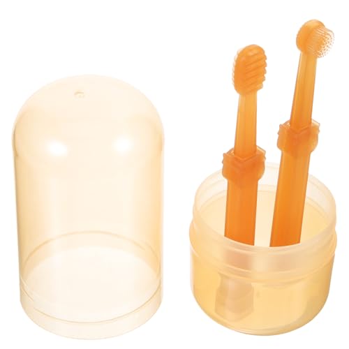 YARNOW 1 Satz Haustier Zahnbürste Zahnen Hund Wiederverwendbar Glatter Produkte Bausatz Halter Gummi Kit Pet Formel Zahnbürsten Gel Tücher Enzymatisch Fänger Light Brown Plastik YARNOW 1 Satz Haustier Zahnbürste Zahnen Hund Wiederverwendbar Glatter Produkte Bausatz Halter Gummi Kit Pet Formel Zahnbürsten Gel Tücher Enzymatisch Fänger Light Brown Plastik von YARNOW