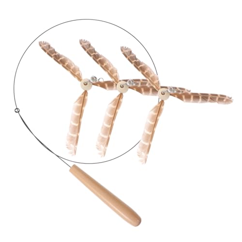 YARNOW 4pcs Rotierendes Katzenspielzeug Interaktives Necken-Stick Für Katzen Im Innenbereich von YARNOW