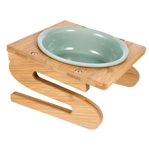 YARNOW Erhöhtes Katzenfutternapf-Set Keramik-futternapf Mit Holzständer – Kätzchenfreundlich YARNOW Erhöhtes Katzenfutternapf-Set Keramik-futternapf Mit Holzständer – Kätzchenfreundlich von YARNOW
