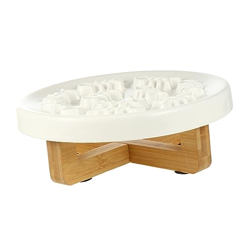 YARNOW Erhöhtes Hundenapf-Set Aus Keramik – Langsamer Futterspender Für Welpen Mit Holzständer – Ständer Für Haustiernapf Für Sicheres Fressen – 2er-Pack YARNOW Erhöhtes Hundenapf-Set Aus Keramik – Langsamer Futterspender Für Welpen Mit Holzständer – Ständer Für Haustiernapf Für Sicheres Fressen – 2er-Pack von YARNOW
