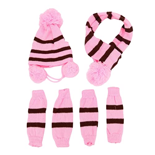 YARNOW 1 Satz gestrickte Winterkleidung Schal Hundesocken für große Hunde Pullover Hijab Festival-Strpe-Kleidung Winterzubehör Wintermütze Kostüme Spielzeug Hut YARNOW 1 Satz gestrickte Winterkleidung Schal Hundesocken für große Hunde Pullover Hijab Festival-Strpe-Kleidung Winterzubehör Wintermütze Kostüme Spielzeug Hut von YARNOW