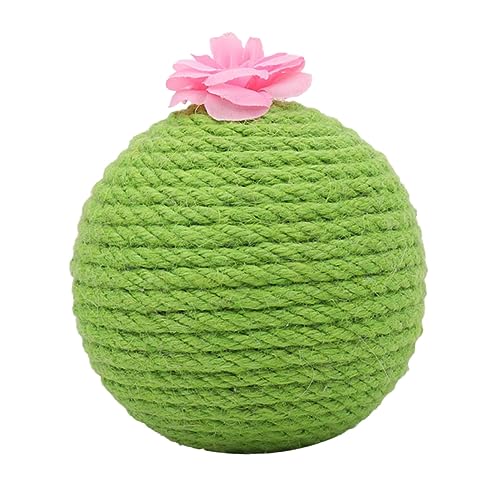 YARNOW Kratzspielzeug Für Katzen Krallenschleifball Mit Eingebautem Minzball Grün Tumbler-kratzball Robustes Material Neugier Weckend Für Spaß Und Interaktion von YARNOW