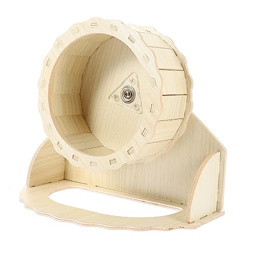 YARNOW 1 Satz Laufrad für Hamster hamsterspielzeug Hamster Nagetier nager Hamster Fitnessrad drinnen Guinea Hamster Laufrad Rattenrad Igelrad hölzern von YARNOW