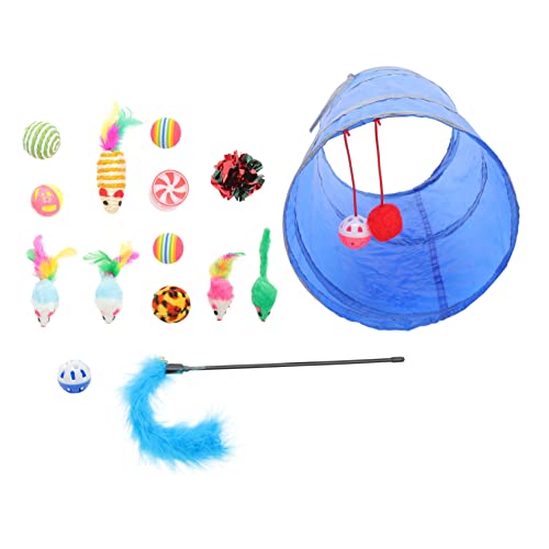 YARNOW Interaktives Katzenspielzeug Mit Plüsch-neckball Lustigem Halsband-Spielzeug Zum Selbstspielen Weckt Die Neugier Ihrer Katze Und Aktiviert von YARNOW