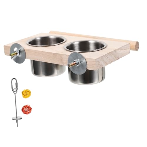 YARNOW Wasserspender Für Papageien Für Den Käfig Automatisches Tränkeset Für Papageien 2 Futternäpfe Aus Edelstahl Und Obstgabel Farbe Zufällig YARNOW Wasserspender Für Papageien Für Den Käfig Automatisches Tränkeset Für Papageien 2 Futternäpfe Aus Edelstahl Und Obstgabel Farbe Zufällig von YARNOW