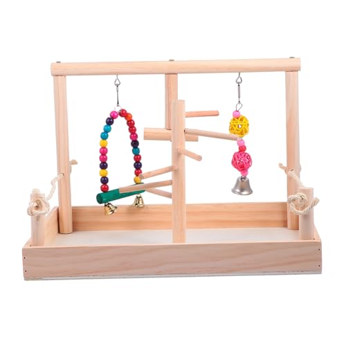 YARNOW Kauspielzeug-Set Für Papageien Vogelspielständer Für Papageien Einfach Zu Installierendes Vogelkäfig-schaukelspielzeug Buntes Kauspielzeug Für Vögel Und Papageien von YARNOW