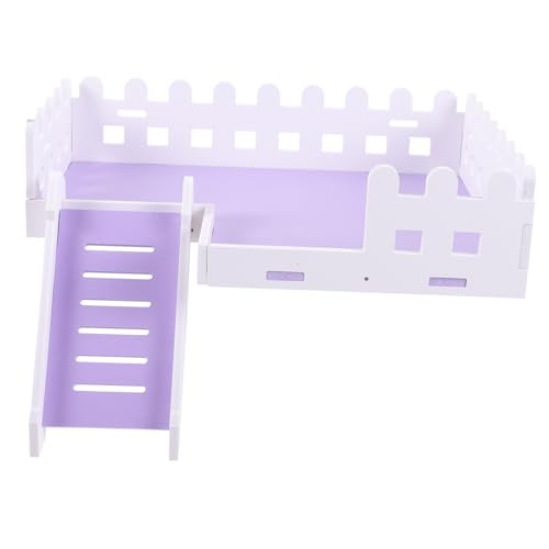 YARNOW 1 Satz Plattform Für Hamster Hamsterspielzeug Drinnen Hamsterkäfig Für Kleintiere Hamster Klettern Plattform Für Kleine Haustiere Groß Laufstall Für Meerschweinchen Violet PVC von YARNOW