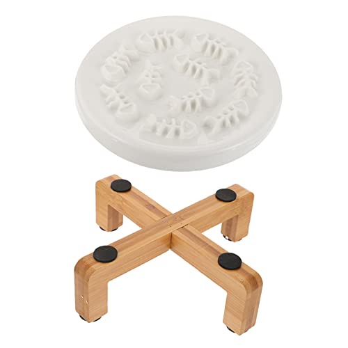 YARNOW Haustier Slow Feeder Bowl Set Erhöhter Slow Feeder Keramik Hundenapf Zur Verhinderung Von Erstickungen YARNOW Haustier Slow Feeder Bowl Set Erhöhter Slow Feeder Keramik Hundenapf Zur Verhinderung Von Erstickungen von YARNOW