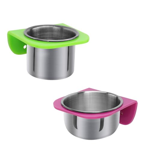 YARNOW 1 Satz Ständer für Papageienfutterboxen Käfig Wasserbecher Wasserspender für Vögel Futterbox für Papageien Papageien-Futterbecher Papageifutter Becher zum Füttern Rostfreier Stahl YARNOW 1 Satz Ständer für Papageienfutterboxen Käfig Wasserbecher Wasserspender für Vögel Futterbox für Papageien Papageien-Futterbecher Papageifutter Becher zum Füttern Rostfreier Stahl von YARNOW