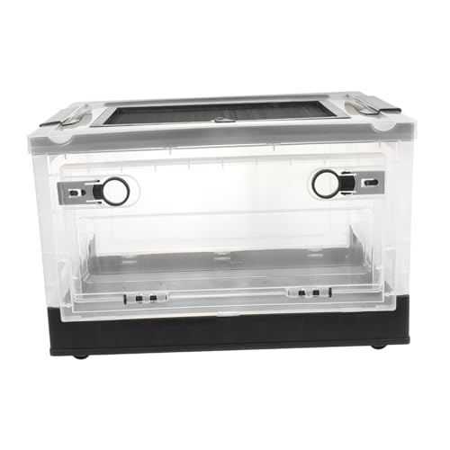 YARNOW 1 Satz Terrarium Tierkäfig Hamsterhaus Hamsterkäfig Groß Fenster Hamsterkäfige Innenkäfig Kiste Großer Hamsterkäfig Minikäfig Für Meerschweinchen Drinnen Käfighamster Plastik Black von YARNOW