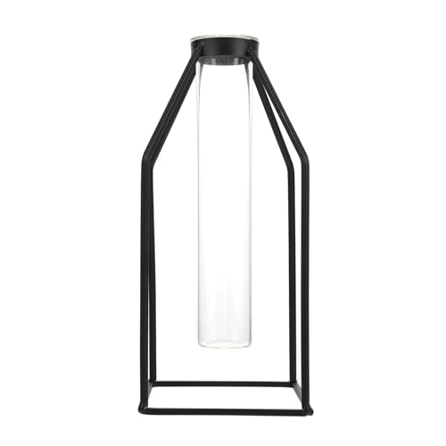 YARNOW 1 Satz Vase Brunnen künstlich Hydroponisches Anbausystem Sonnenlicht Vintage - bürodeko büro Dekoration Tischdekoration Home Decor hochzeitsdeko Desktop-Dekoration Glas Black von YARNOW