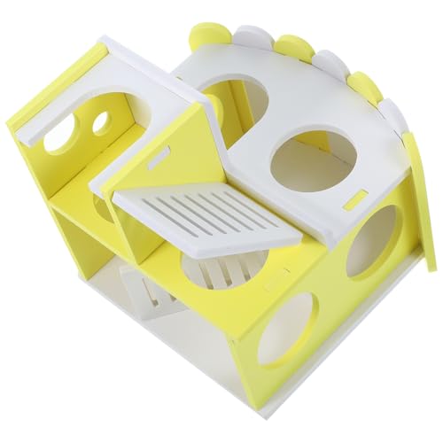 YARNOW 1 Set Doppelschichtiges Meerschweinchenhaus, Hamsterversteck Mit Leiter, Chinchilla-versteck, Hamstervilla-versteck YARNOW 1 Set Doppelschichtiges Meerschweinchenhaus, Hamsterversteck Mit Leiter, Chinchilla-versteck, Hamstervilla-versteck von YARNOW