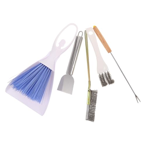 YARNOW 1 Set Vogelkäfig-Reinigungswerkzeug mit Kotschaberbürste, rostfrei, Papageienkäfig-Zubehör, Volierenbedarf für Sittiche, Nymphensittiche, Kleintierställe von YARNOW