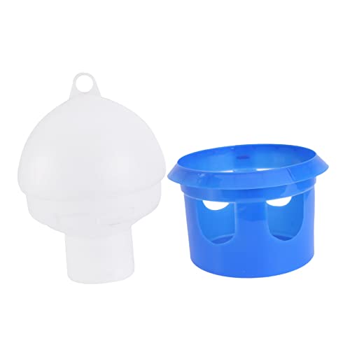 YARNOW 1 Stück Automatische Wasserflasche Spender Wasserfilter Renntaube Kolibri Vogel Wasserschale Hamster Kaninchen Vogel Trinkwasser Wasserzufuhr Hund Wasserflasche Tauben Plastik Blue von YARNOW