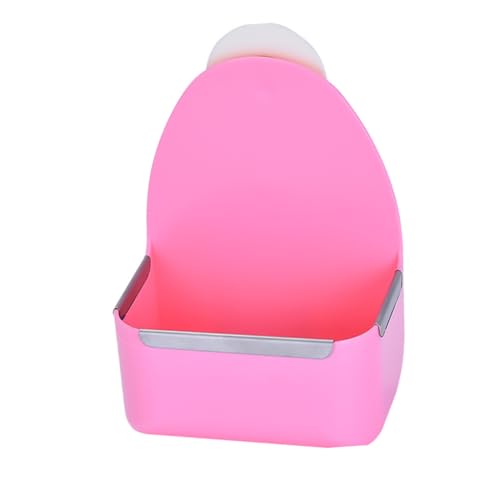 YARNOW 1 Stück Futterbox für Kaninchen Hasen heuraufe speisentrenner trinkflascge trinkflasch Hamster Haustiere Kleiner Futterautomat Futternapf für Kaninchen hochwertiger Kunststoff Rosa von YARNOW