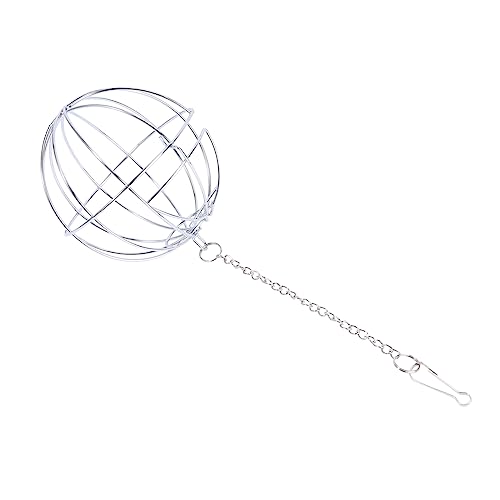 YARNOW 1 Stück Grasball für kleine Haustiere Hasen heuraufe heuball Fütterung Heufutterspender für Kaninchen Hamstergrasrahmen Futterstelle für Haustierkaninchen Silver von YARNOW