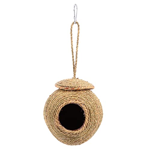 YARNOW 1 Stück Hängehöhle Für Vögel Papageien Hamster Papageien Gewebte Fellseile Stall Käfig Stroh Eichhörnchennester Zuchtbettwäsche Meerschweinchenbett para Hängendes von YARNOW