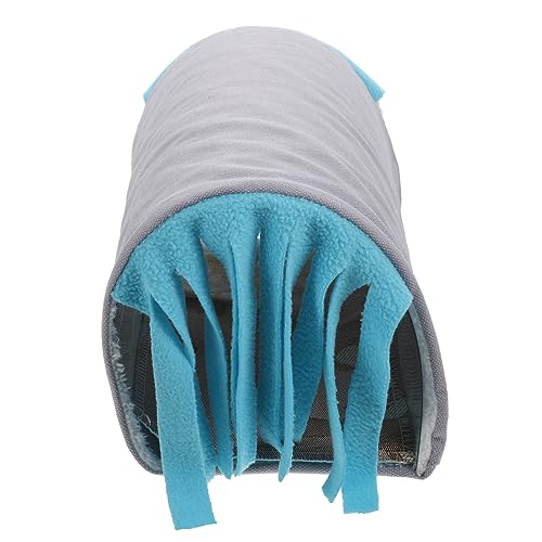 YARNOW 1 Stück Hamster-Tunnelnest Hamster hamsterspielzeug kleintierspielzeug Hamstertunnel Zwinger verstecken Versteck für Meerschweinchen Hamster - Samt Sky-Blue von YARNOW