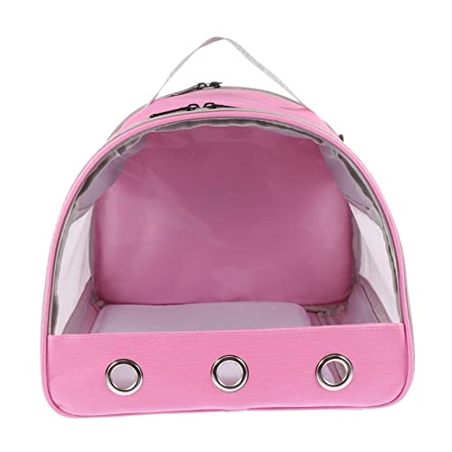 YARNOW 1 Stück Hamster aus Tasche Hamster Carrying Bag Portable pet Carrier Mini pet Carrier Träger Hamsterbeutel Haustier Outdoor-Igel-Handtasche tragbare Hamstertasche Segeltuch Rosa von YARNOW