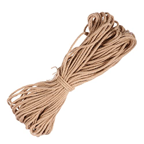 YARNOW 1 Stück Hanfseil Wickelseil Drinnen Kratzen Ersatz Für Katzenkratzbaum Katzengreifsäulenseil Beige Jute YARNOW 1 Stück Hanfseil Wickelseil Drinnen Kratzen Ersatz Für Katzenkratzbaum Katzengreifsäulenseil Beige Jute von YARNOW